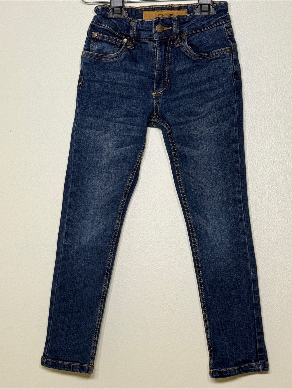 Joe's Jeans Dark Blue Kids Denim Jeans with Gold Stitching | Boys Size 6